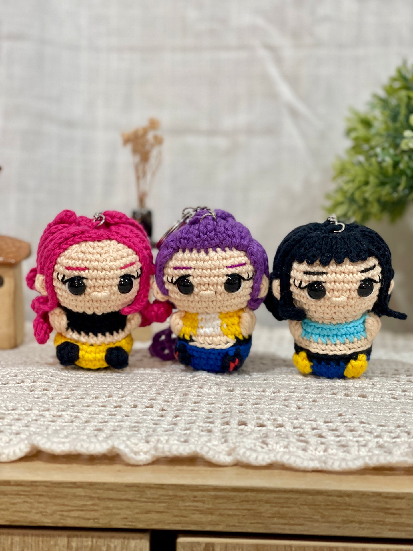 K-POP Demon Hunters Crochet Keychain