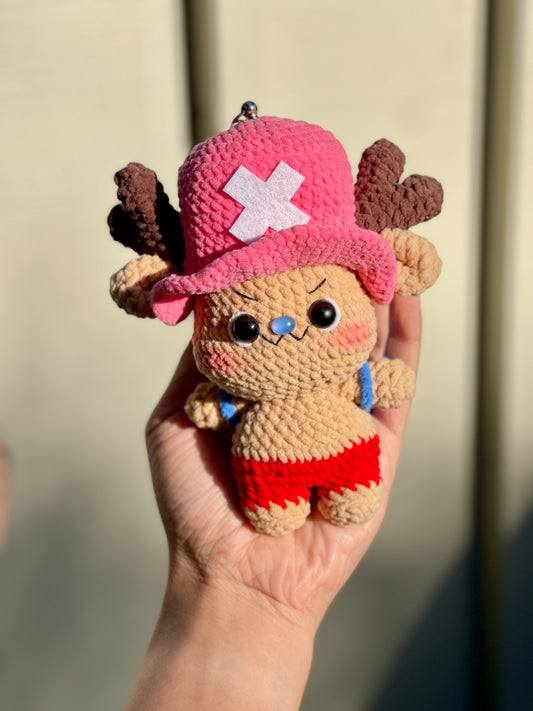 Soft and Chubby Chopper Crochet Keychain