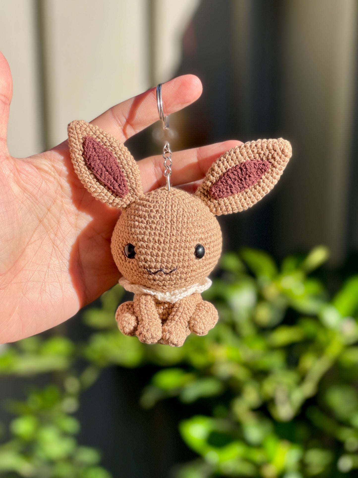 Eevee Pokemon Crochet Keychain