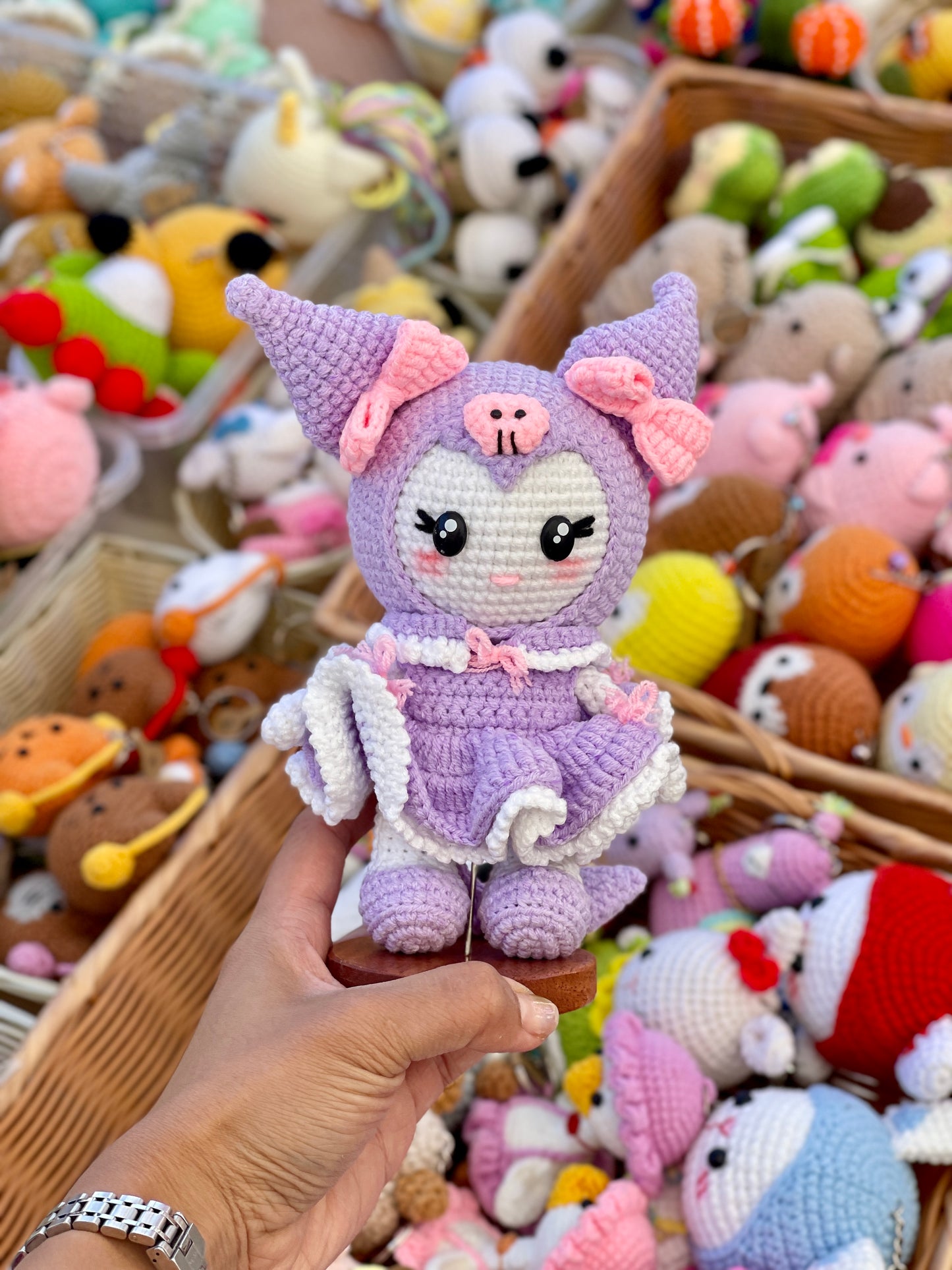 Big Kuromi Crochet Doll