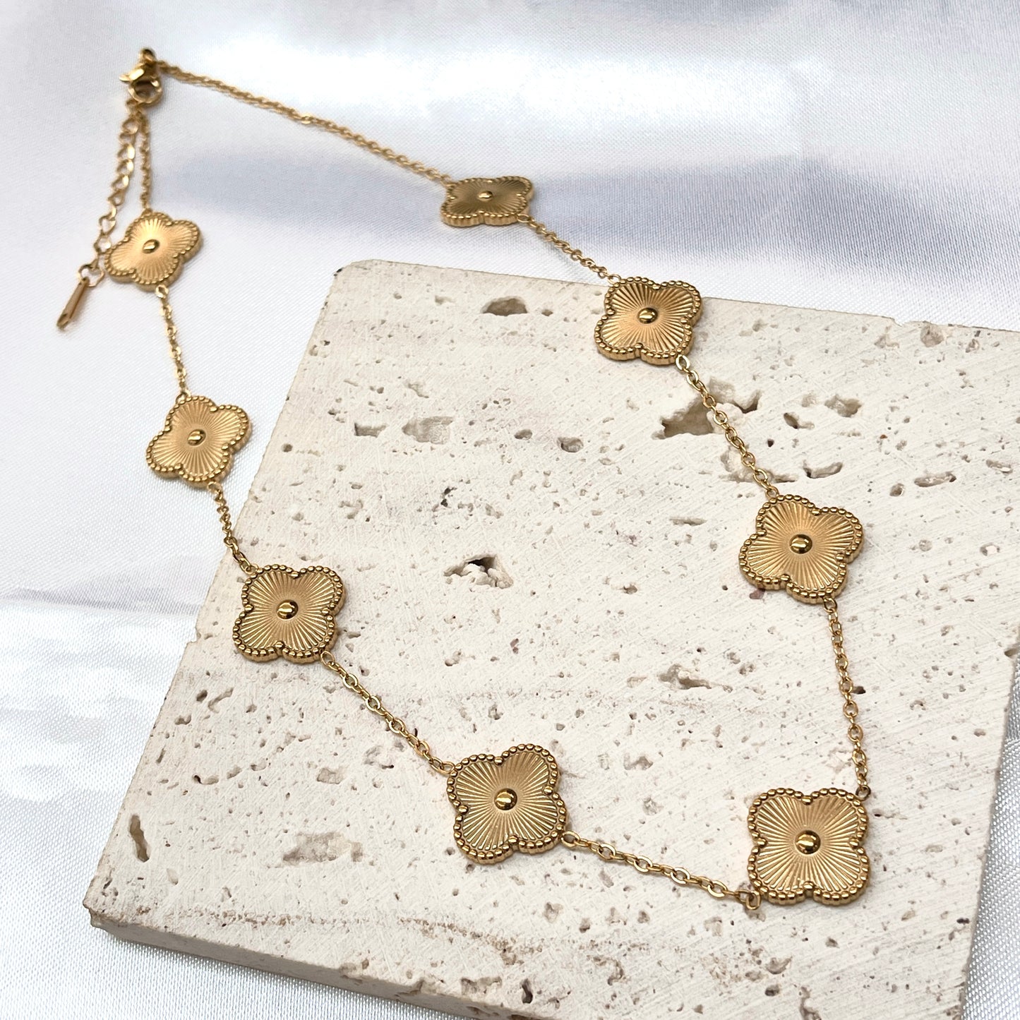 Gold Clover Necklace