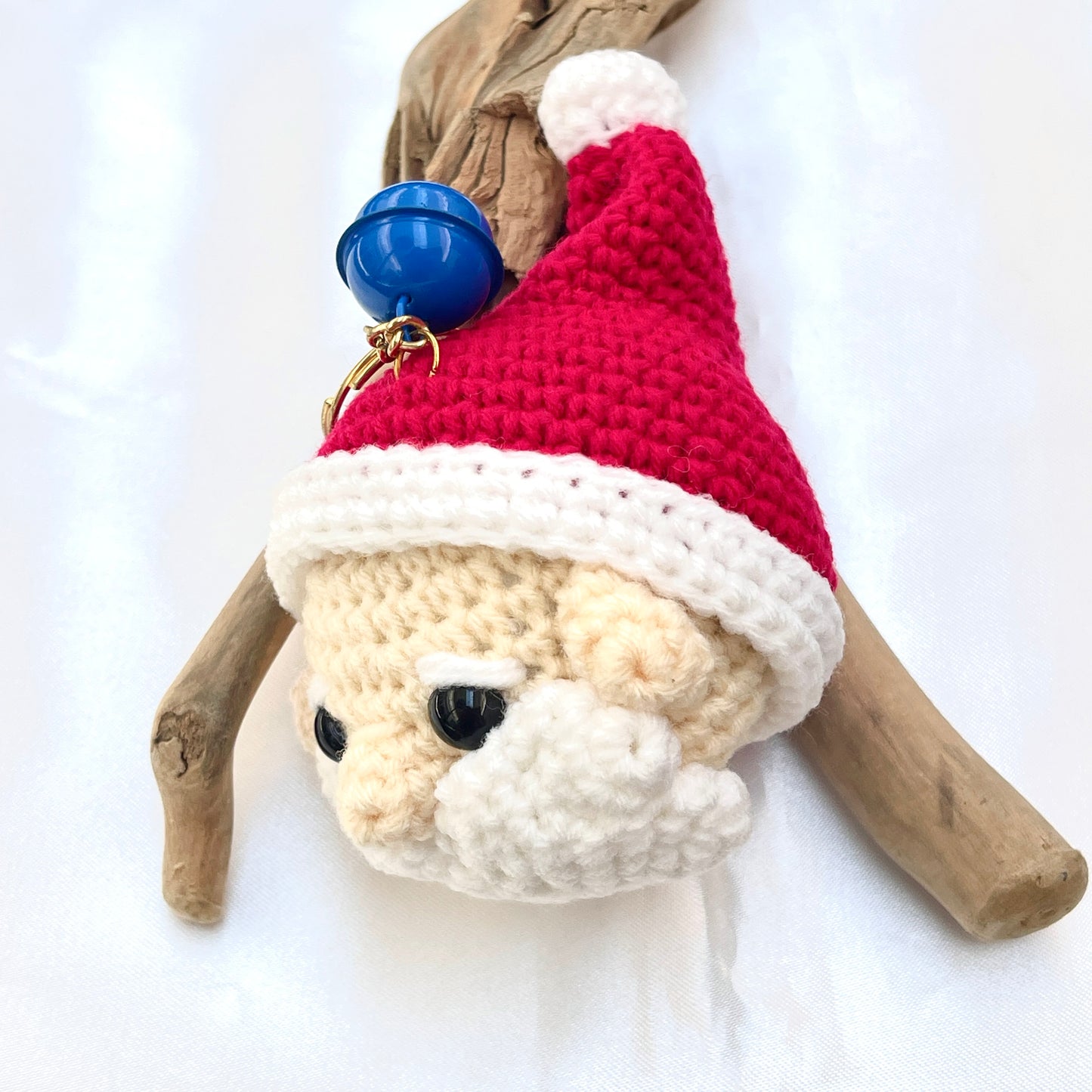 Christmas Themed Crochet Doll Keychain