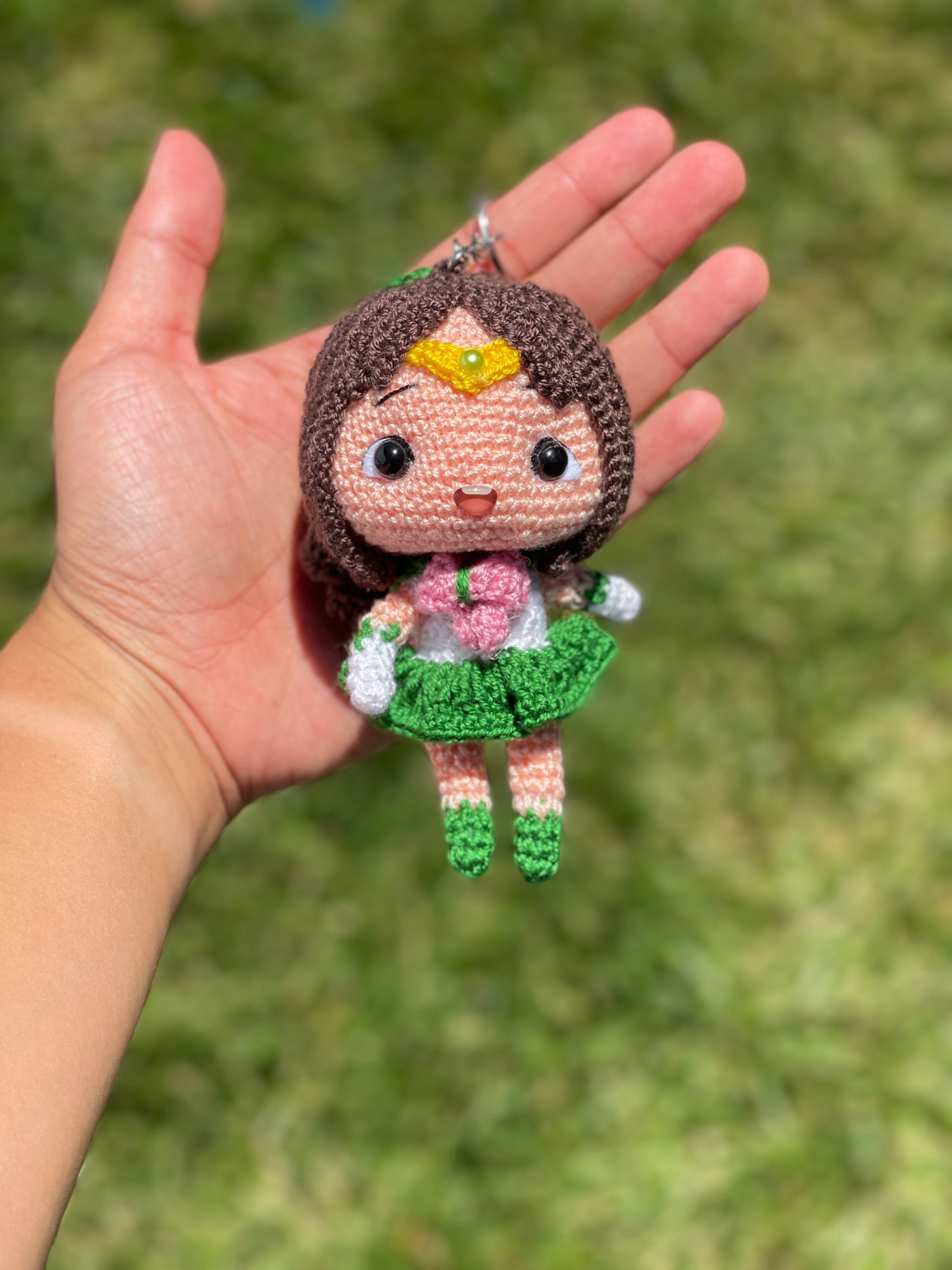 Magical Warrior Crochet Keychain