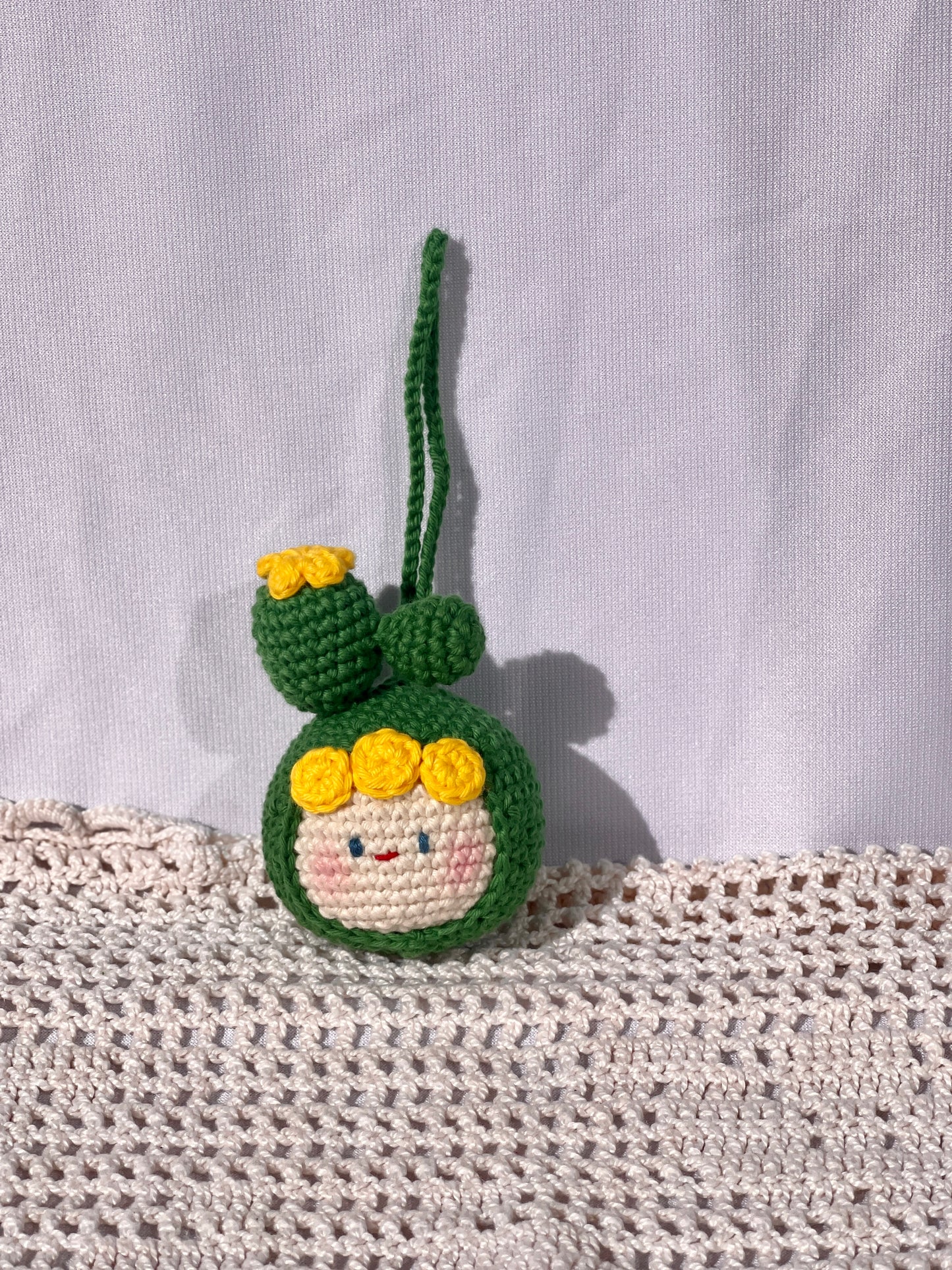 Cute face Character Crochet Keychain