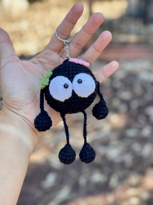 Soot Sprite Crochet Keychain
