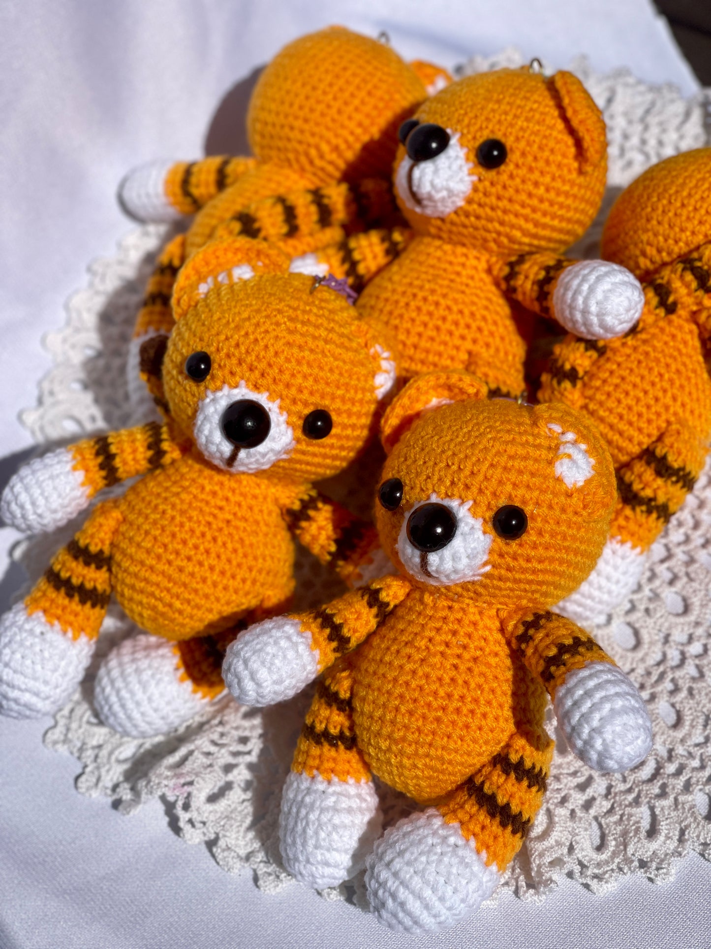 Tiger Crochet Doll Keychain