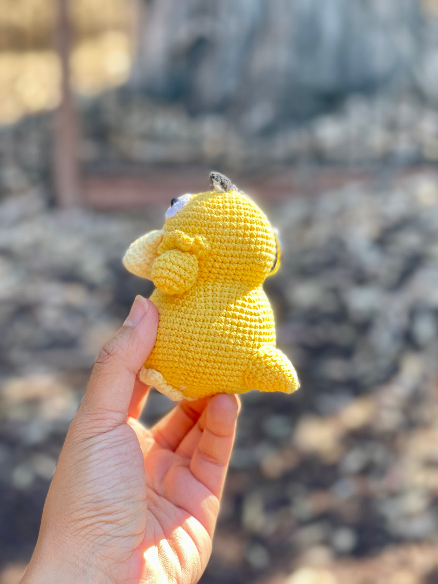 Big Psyduck Crochet Keychain