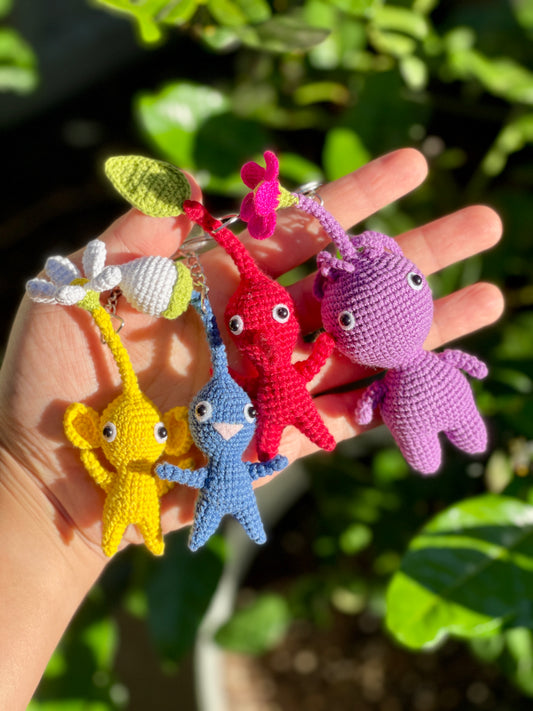 Pikmin Crochet Keychain