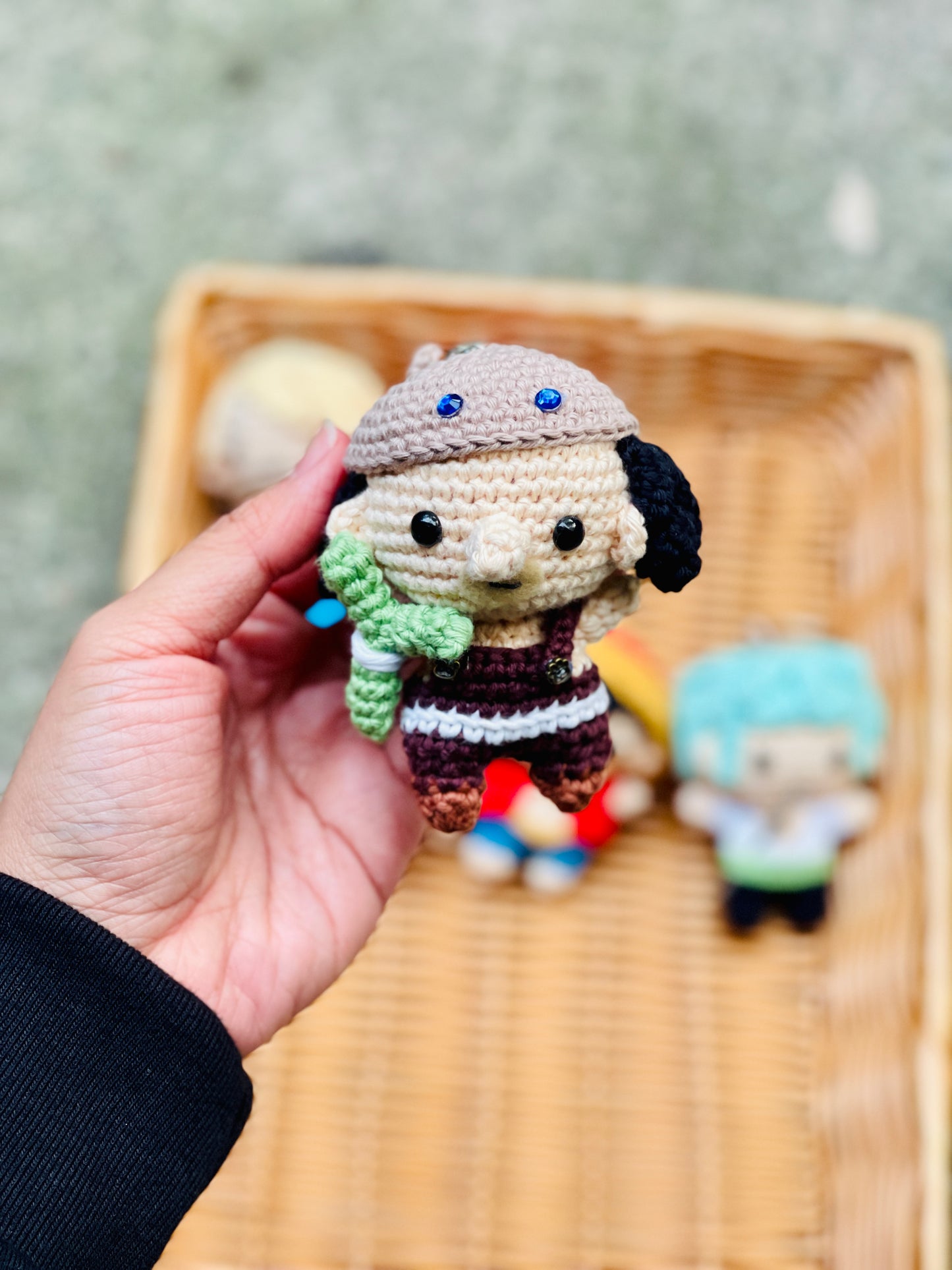 Small One Piece Collection Crochet Keychain