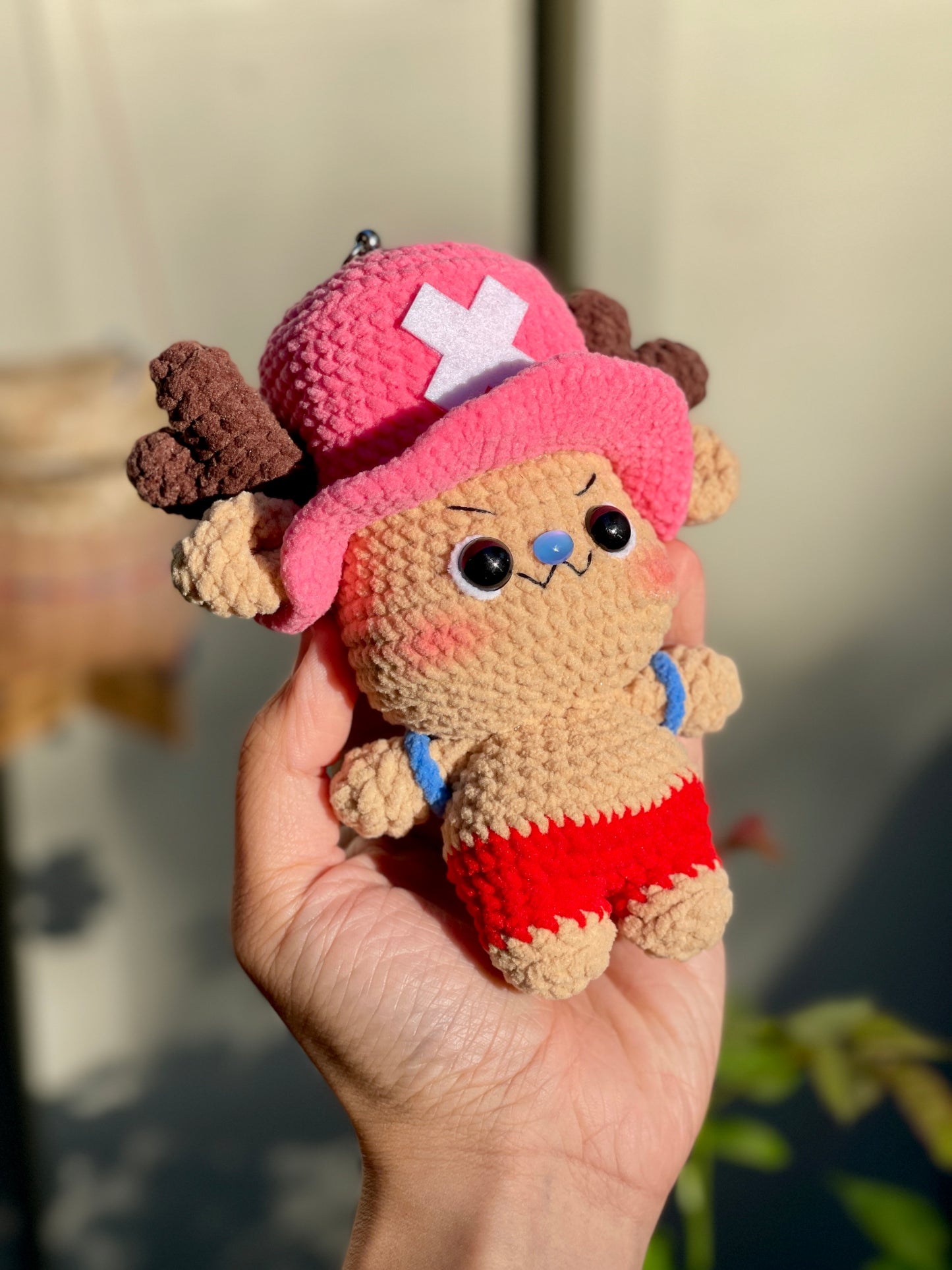 Soft and Chubby Chopper Crochet Keychain