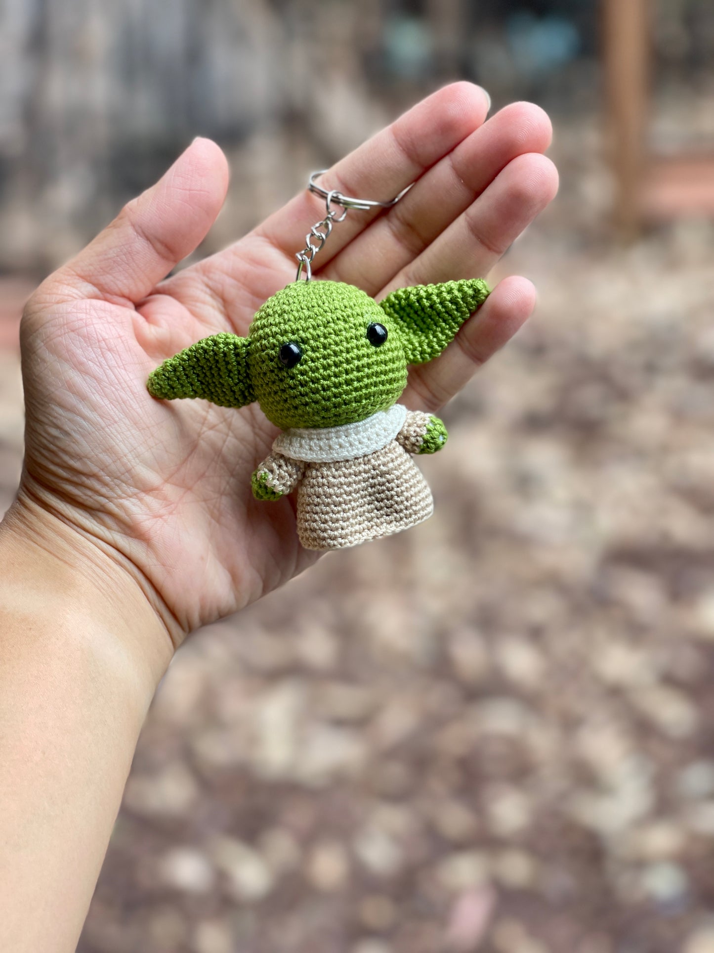 Baby Yoda Crochet Keychain