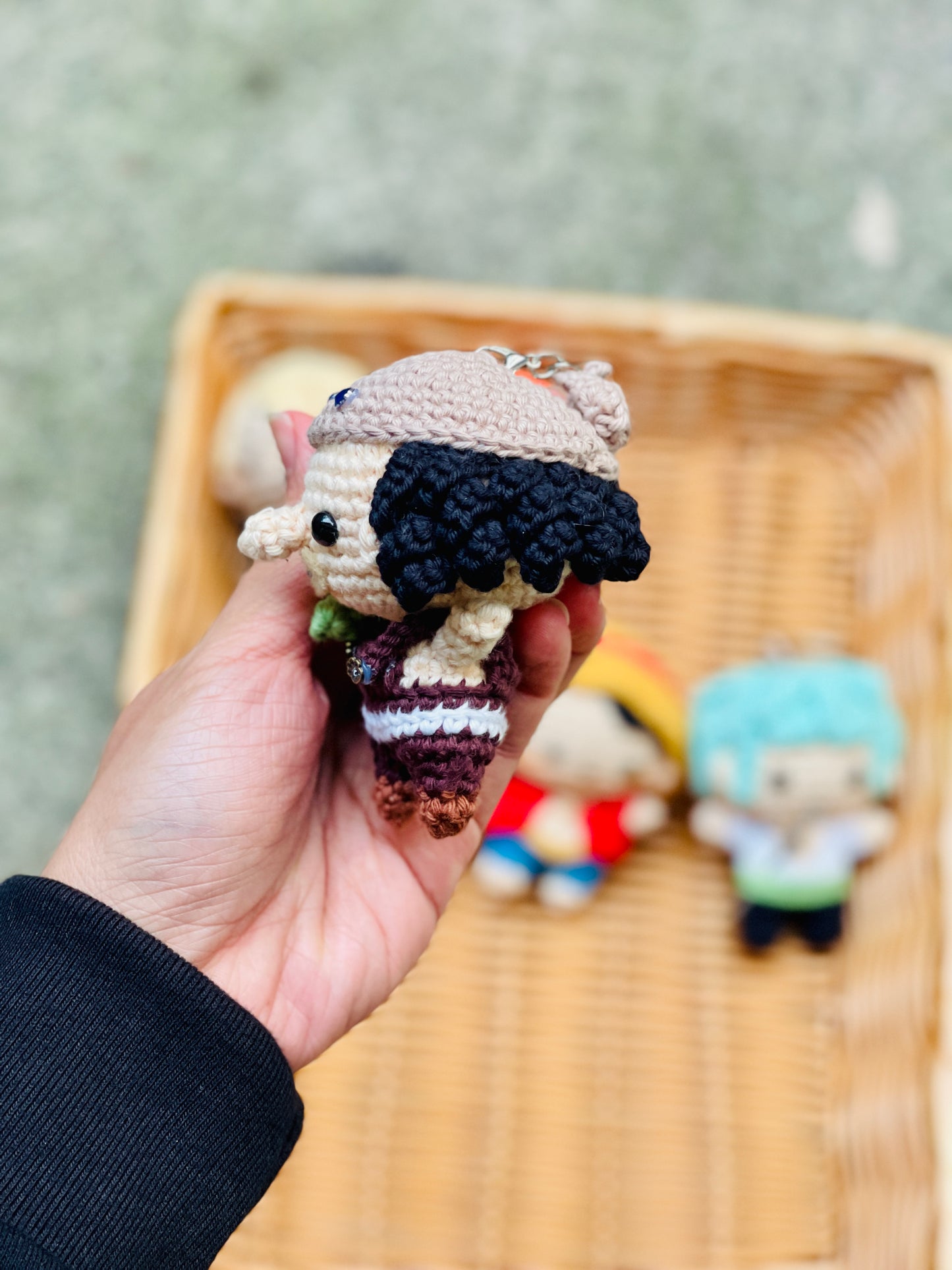 Small One Piece Collection Crochet Keychain