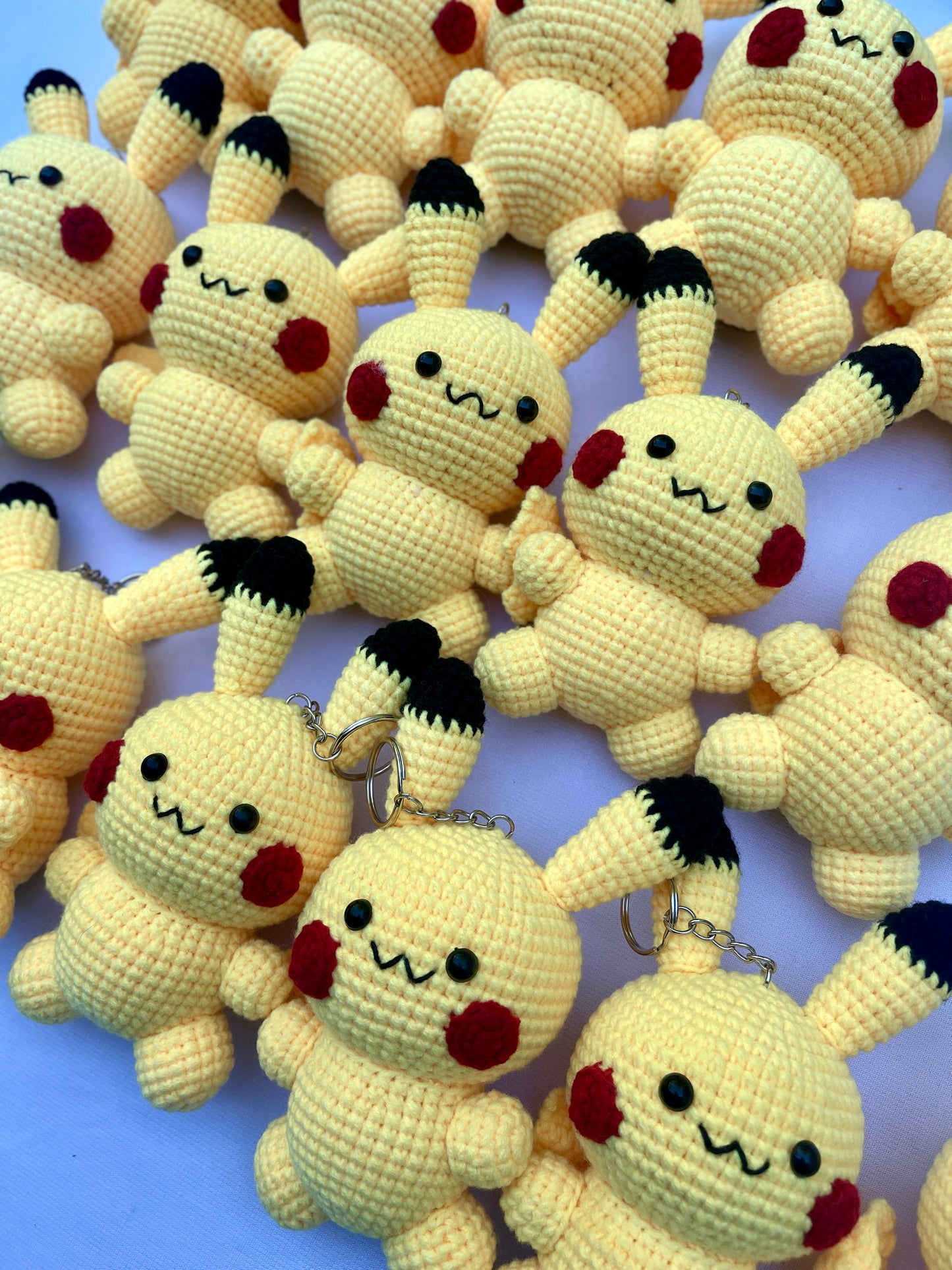 Pikachu Crochet Doll Keychain