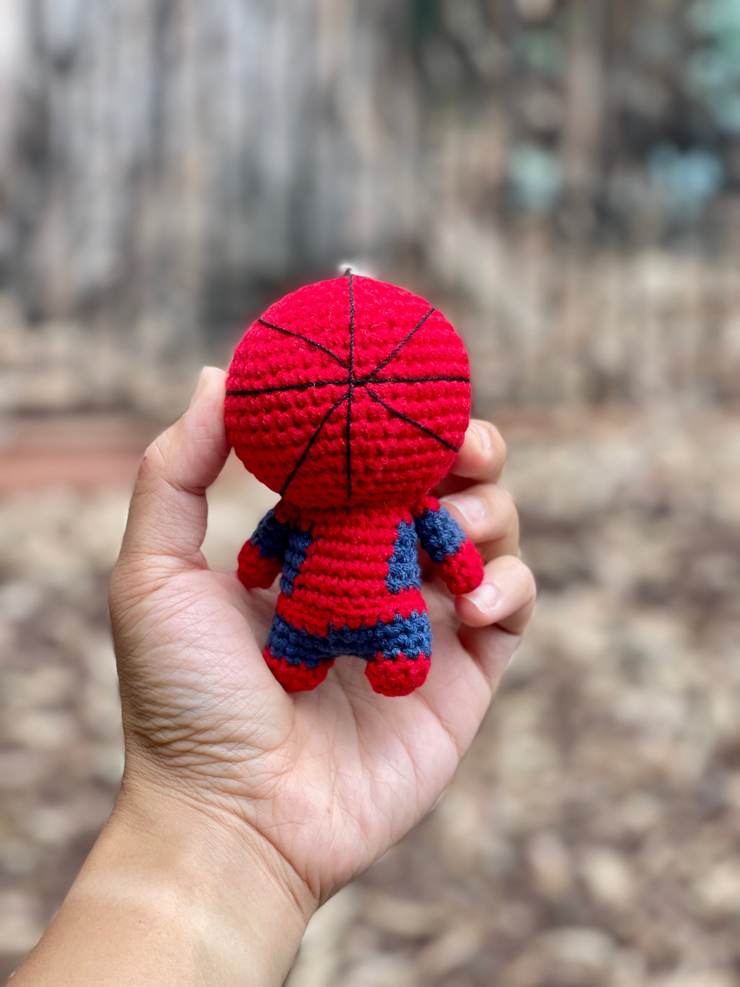 Spider Man Crochet Keychain