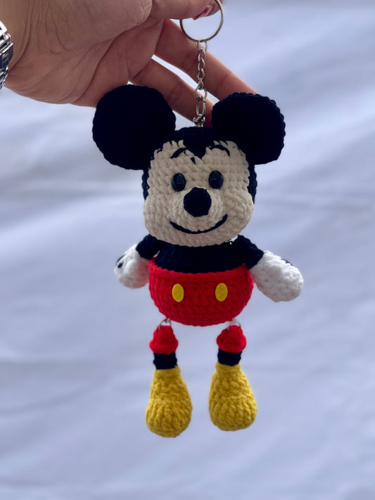 Mickey Mouse Crochet Keychain