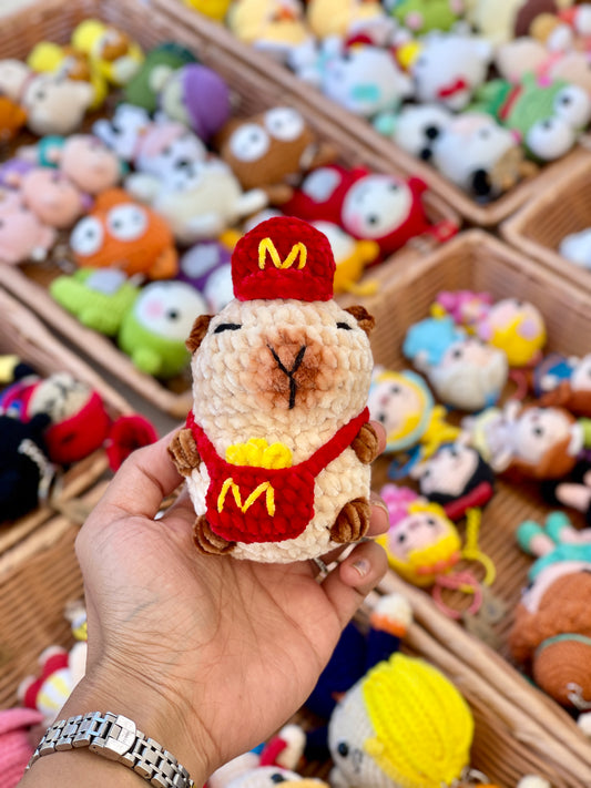 McDonald’s Capybara Crochet Doll
