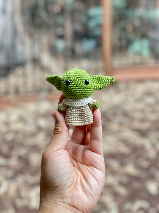Baby Yoda Crochet Keychain