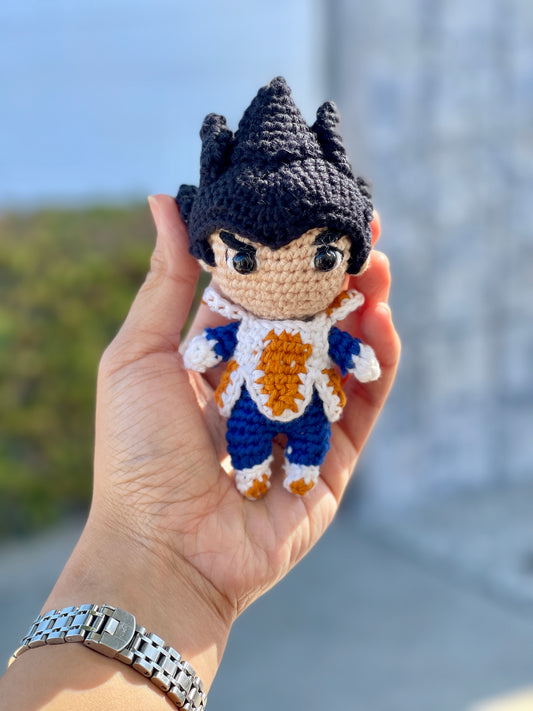 Vegeta Crochet Keychain