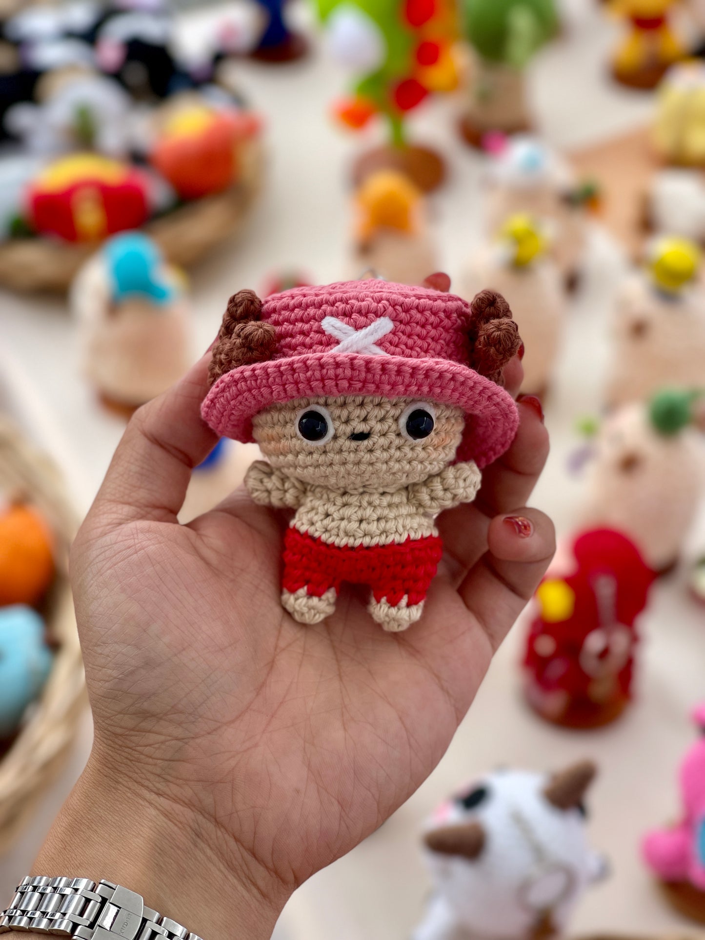 Chopper One Piece Crochet Doll Keychain