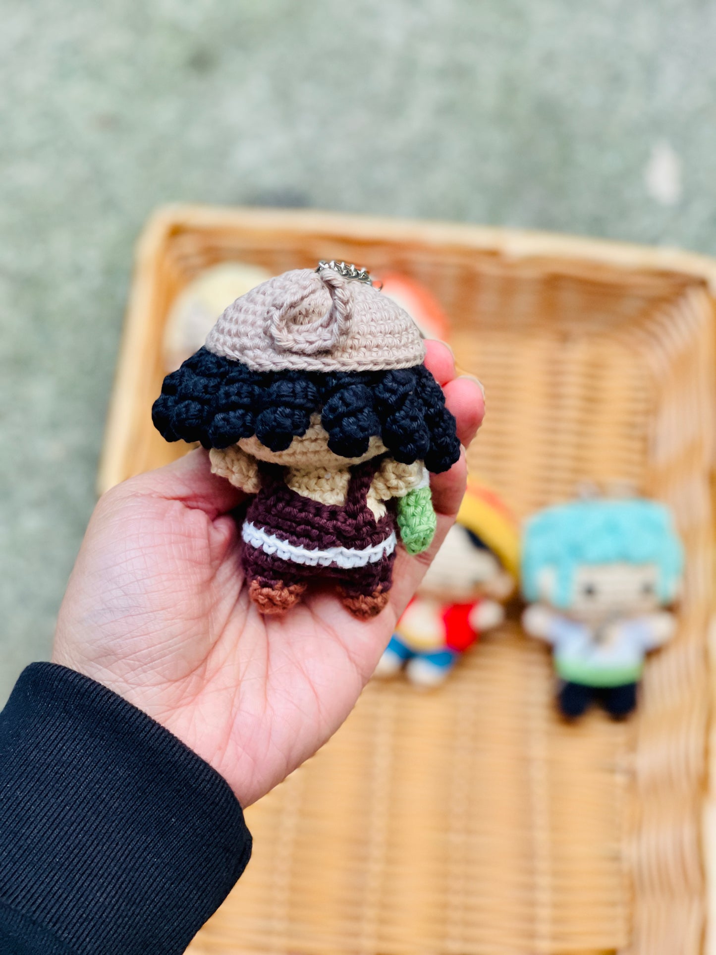 Small One Piece Collection Crochet Keychain