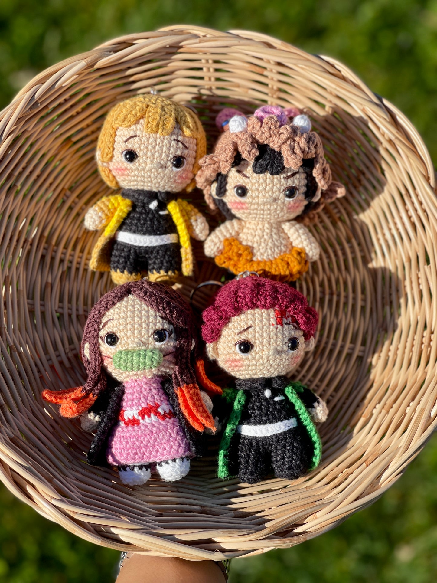 Demon Slayer Crochet Keychain