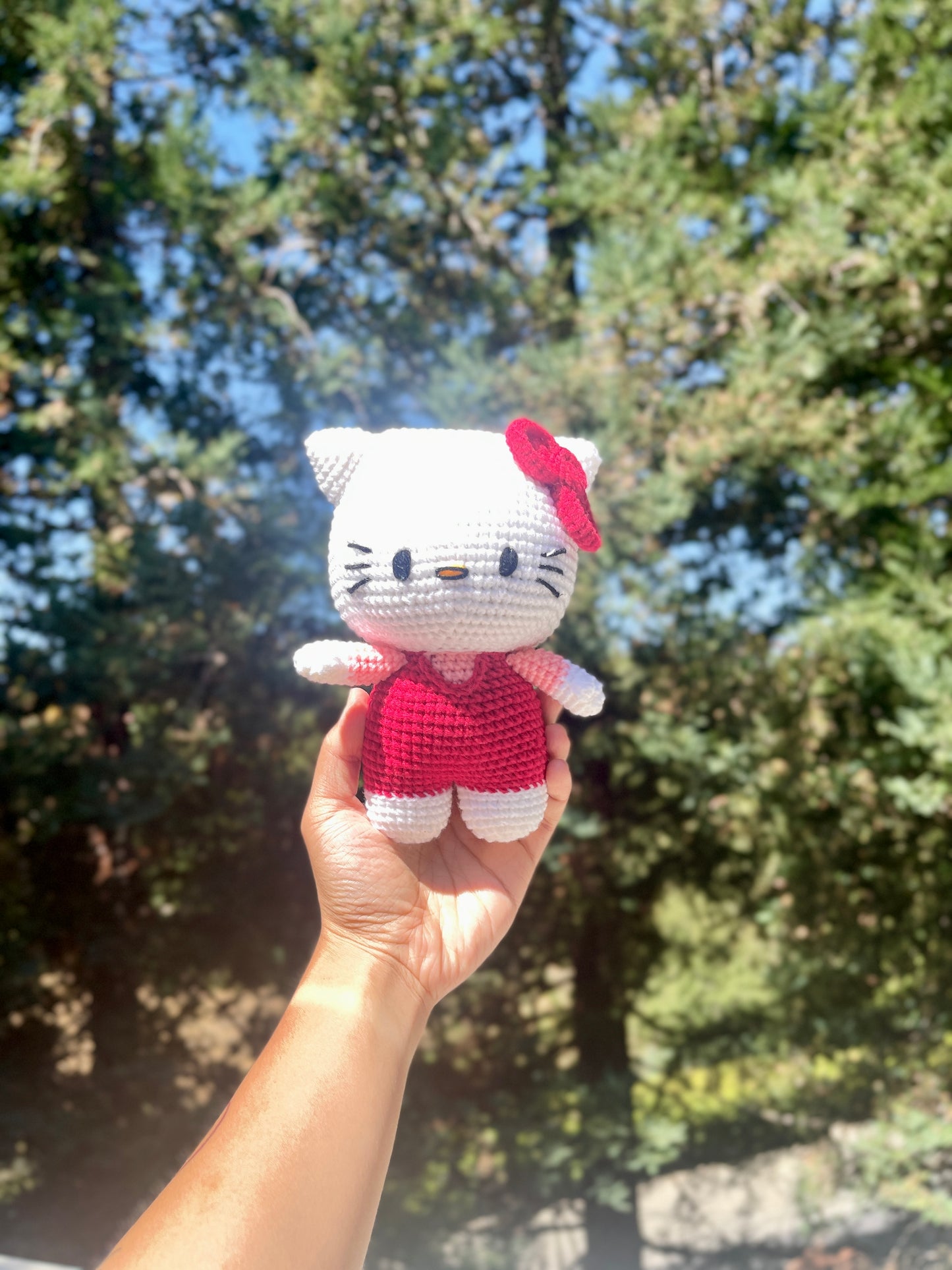 Big Hello Kitty Crochet Doll