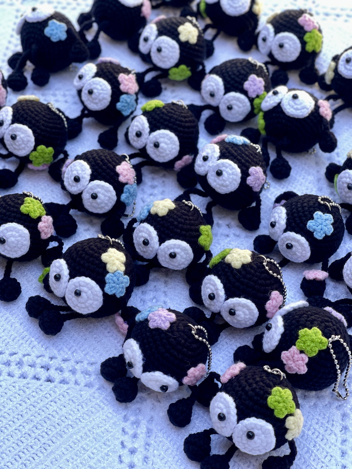 Soot Sprite Crochet Keychain