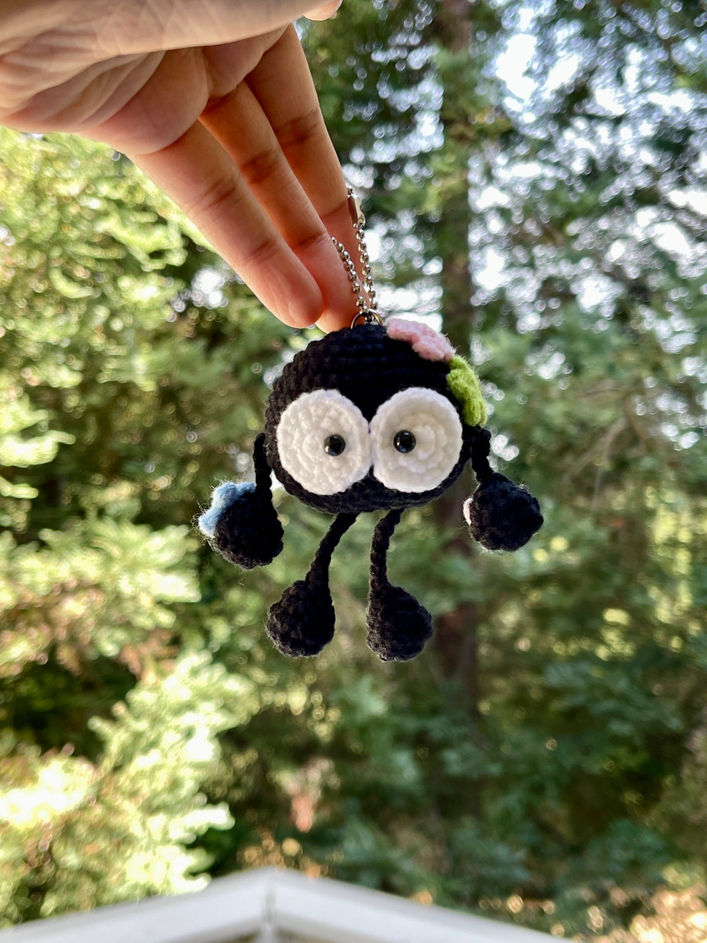 Soot Sprite Crochet Keychain