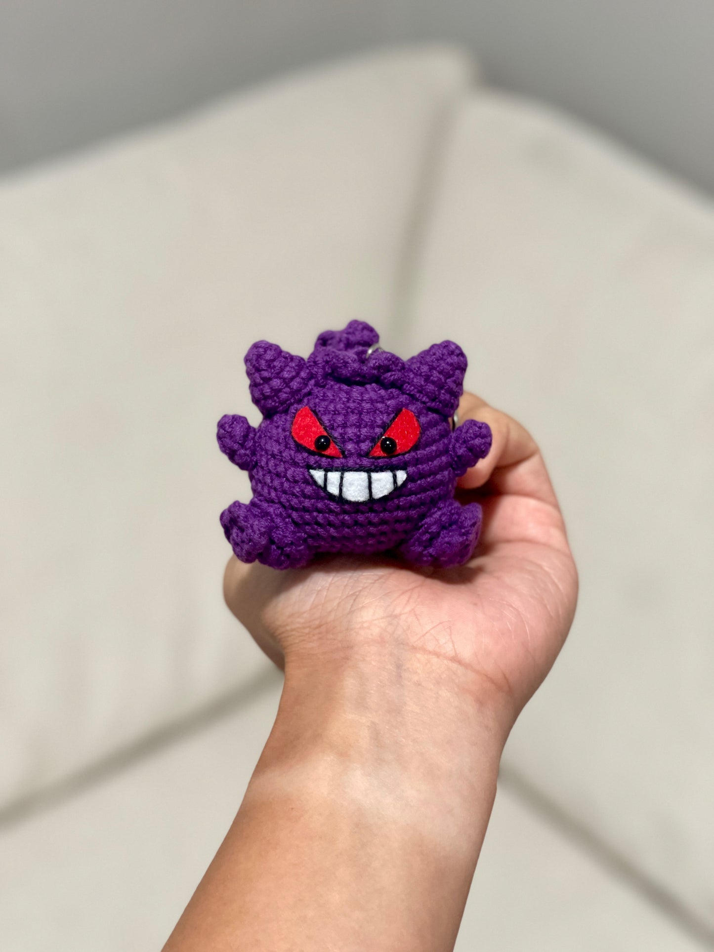 Gengar Pokemon Crochet Keychain