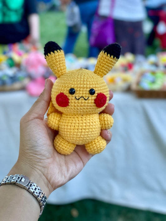 Pikachu Crochet Doll Keychain