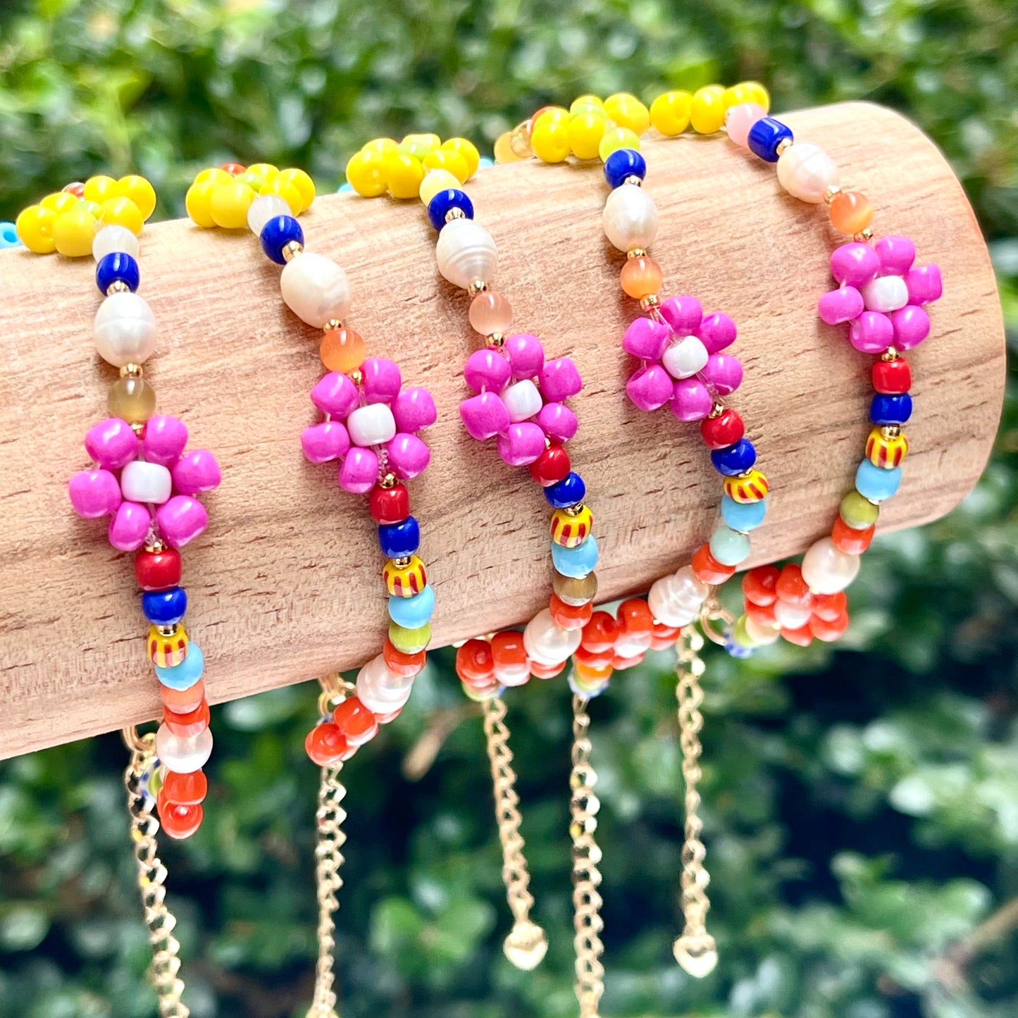 Colorful Flower Bracelet