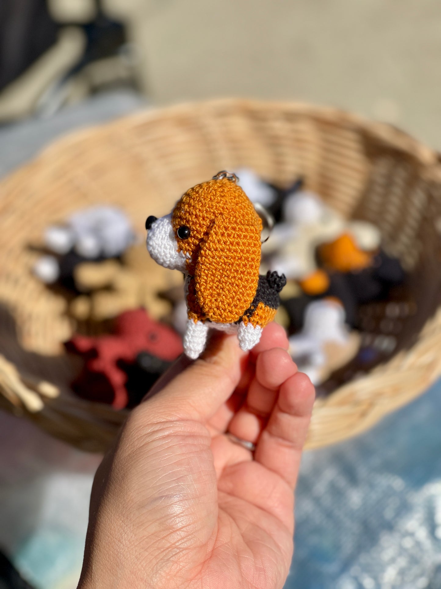 Dog crochet Keychain