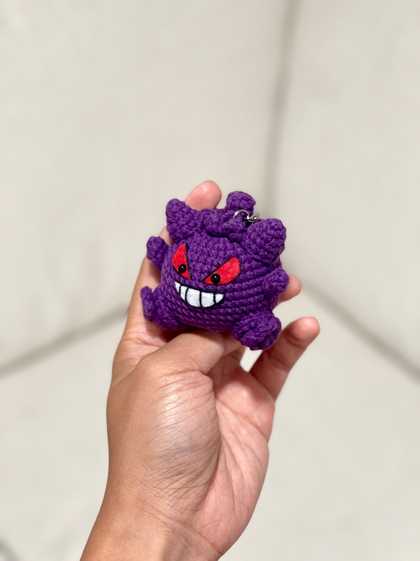 Gengar Pokemon Crochet Keychain