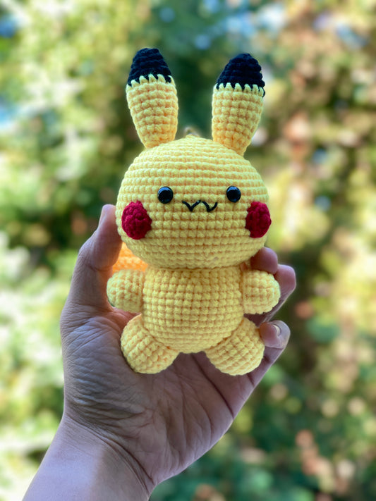 Pikachu Crochet Doll Keychain