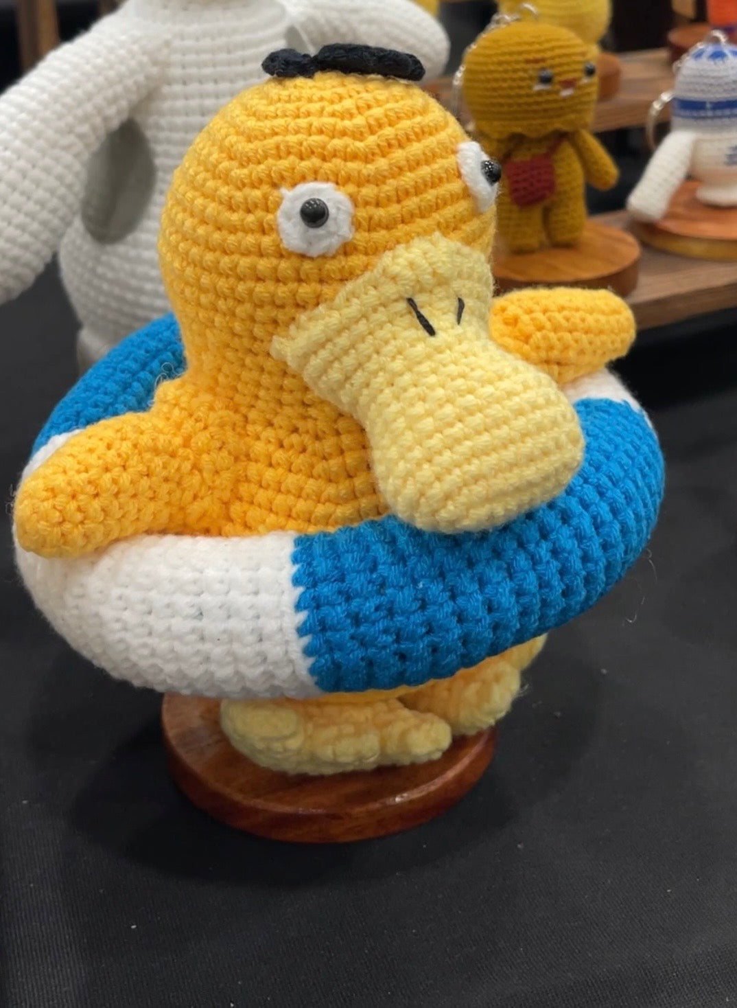Pool Party Psyduck Crochet Doll