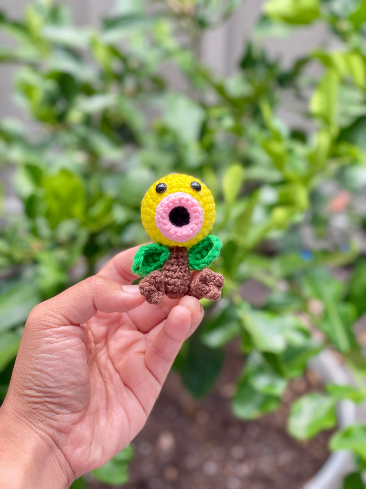 Baby Bellsprout Crochet Keychain