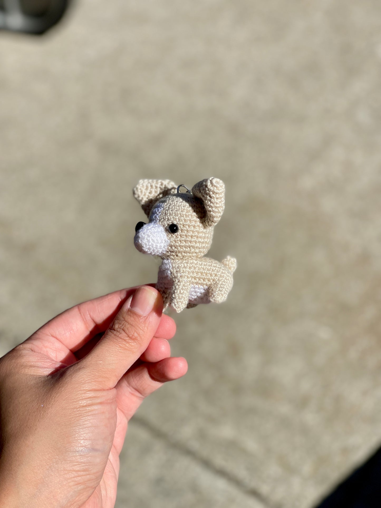 Dog crochet Keychain