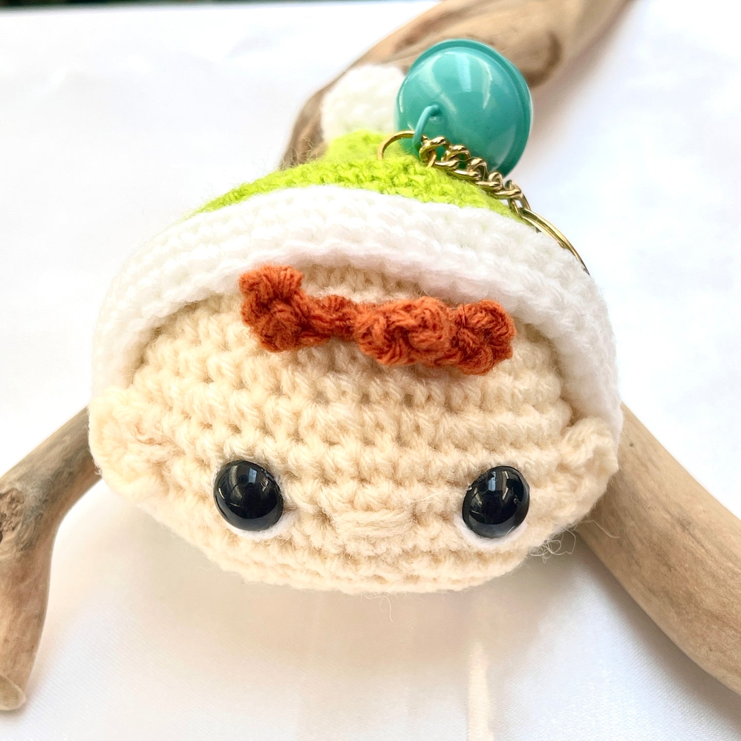 Christmas Themed Crochet Doll Keychain