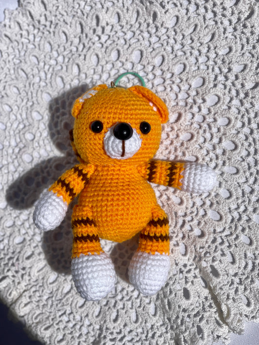 Tiger Crochet Doll Keychain