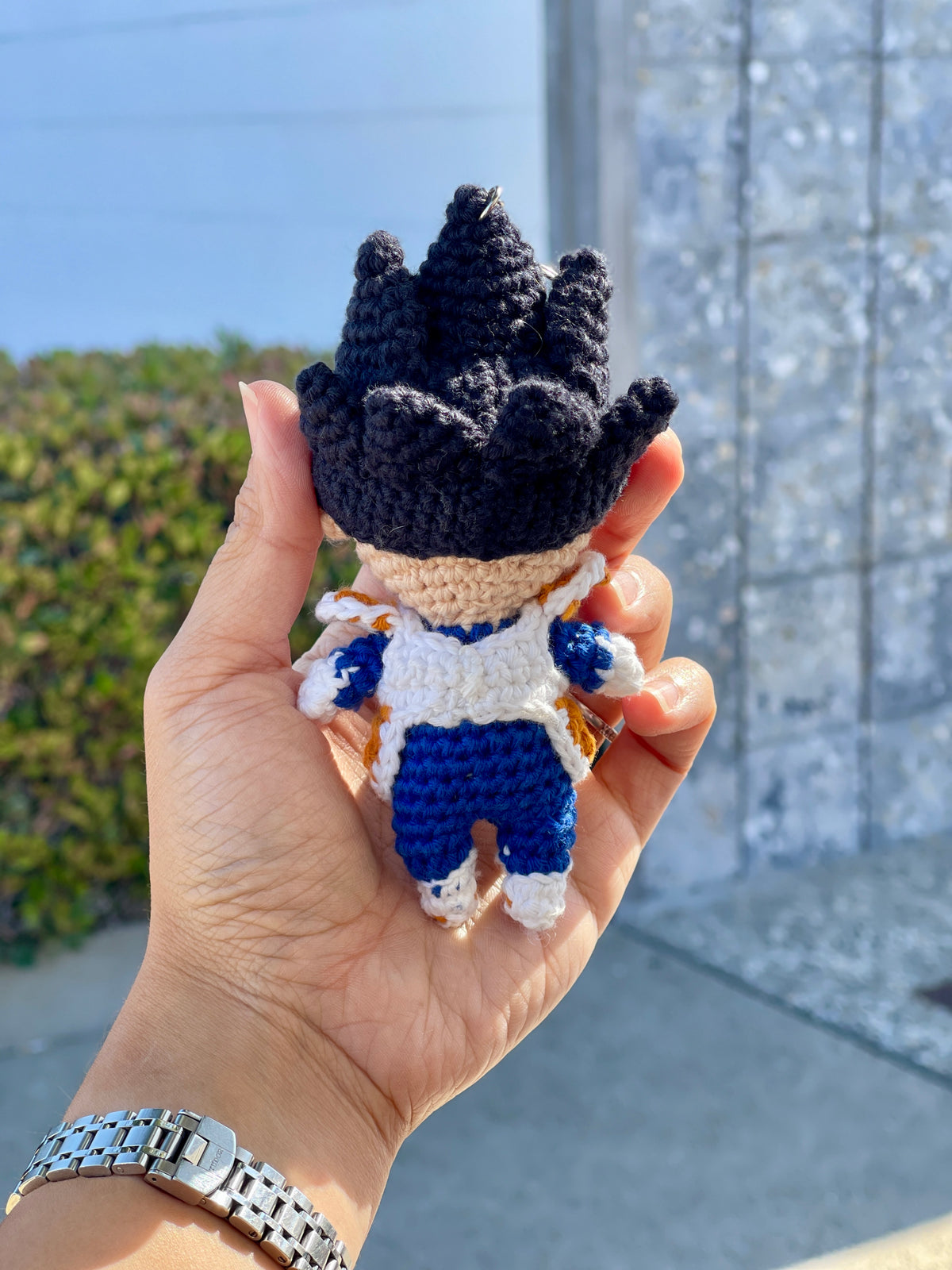 Vegeta Crochet Keychain