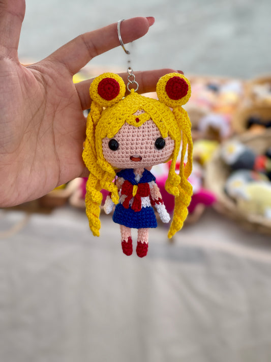 Sailor Moon Crochet Doll Keychain