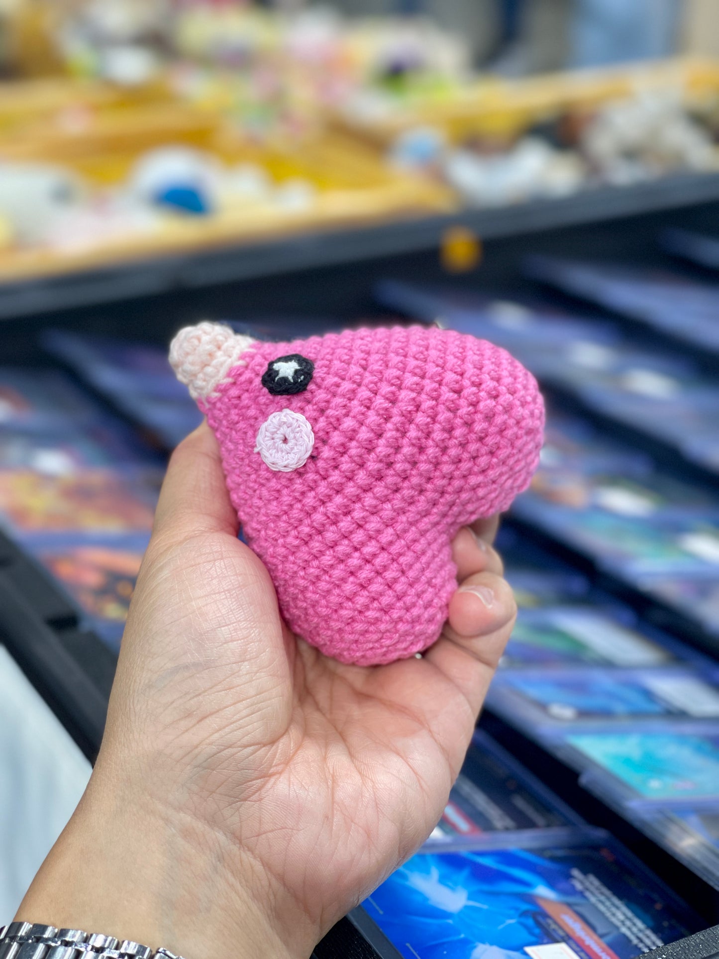 Luvdisc Pokemon Crochet Keychain