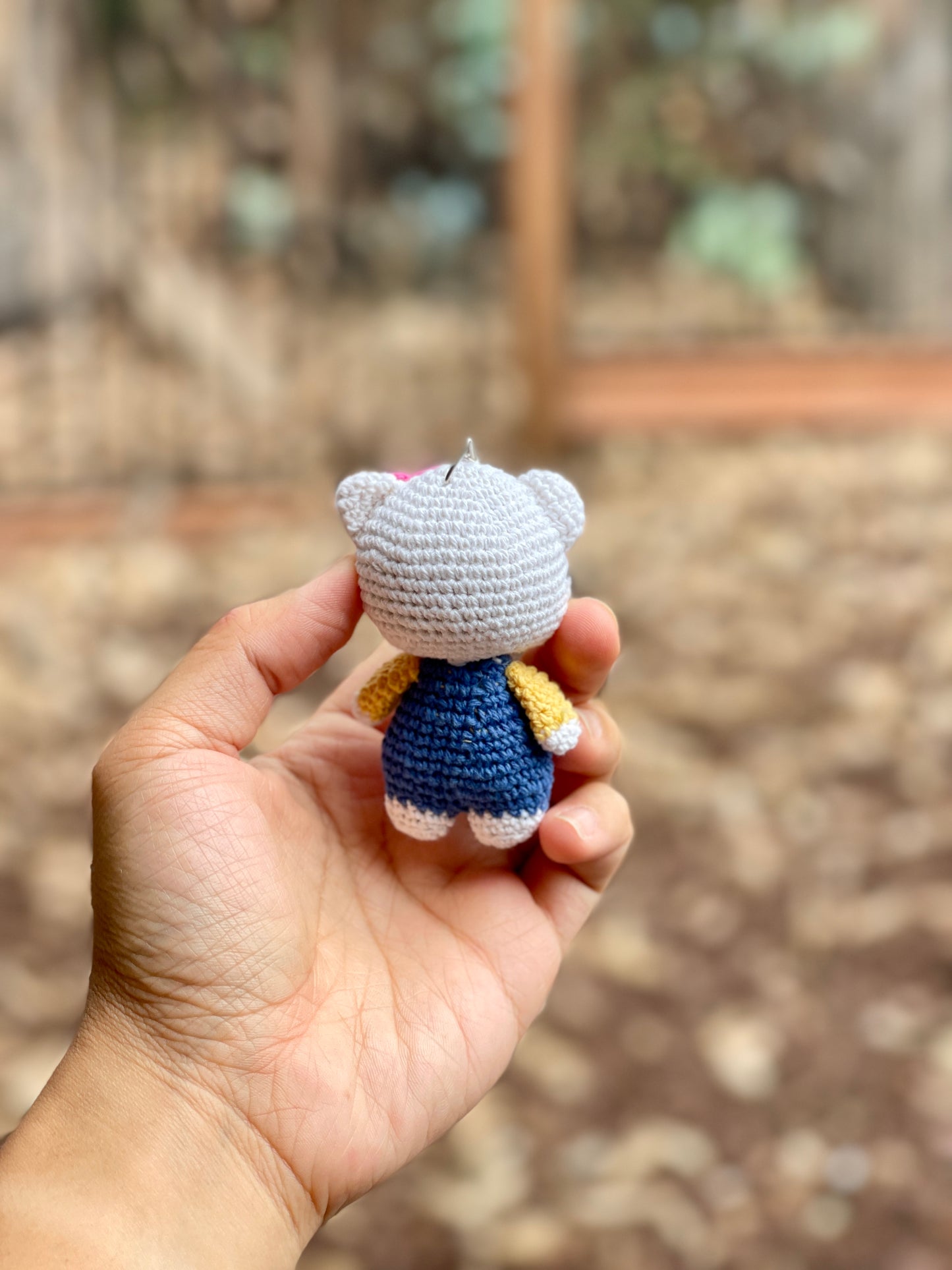 Small Hello Kitty Crochet Keychain