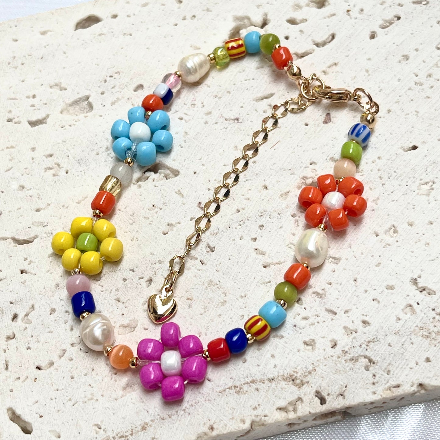 Colorful Flower Bracelet