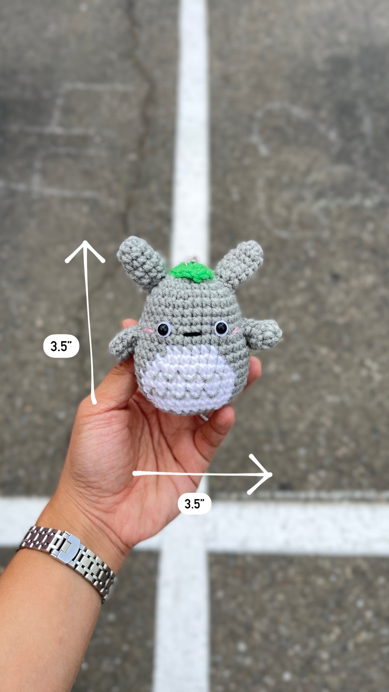 Totoro Crochet Doll Keychain