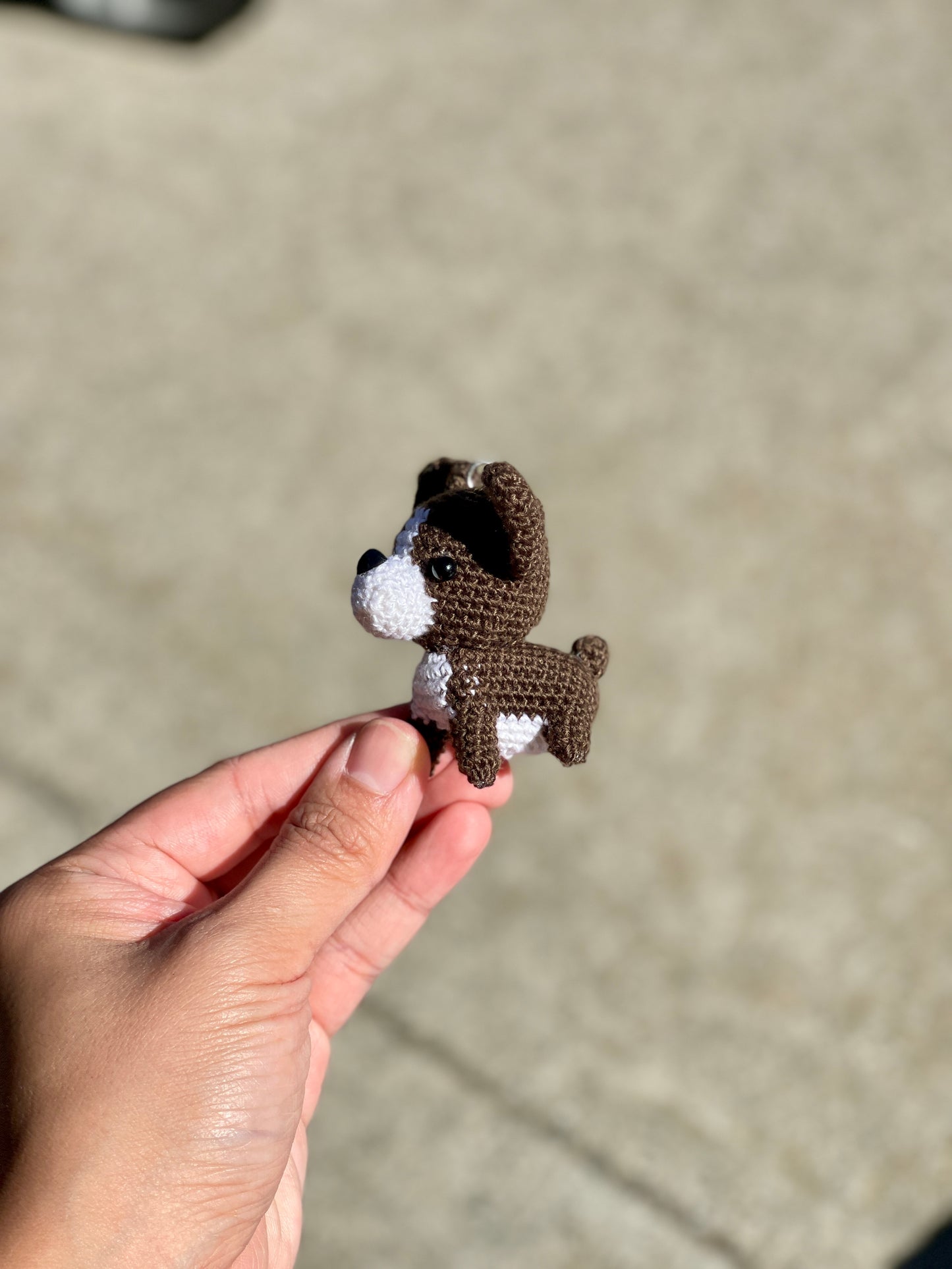 Dog crochet Keychain