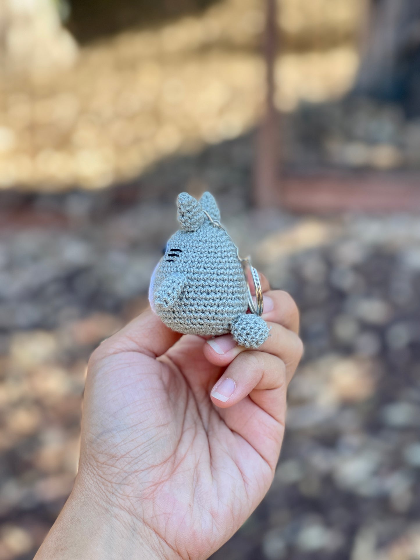 Small Totoro Crochet Keychain