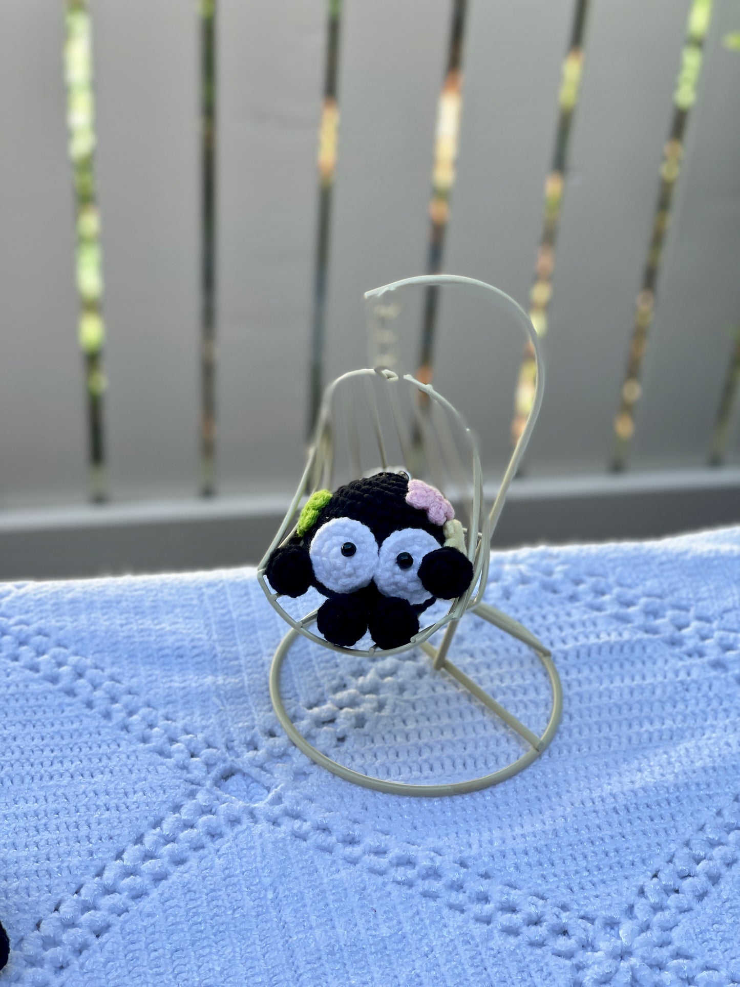 Soot Sprite Crochet Keychain