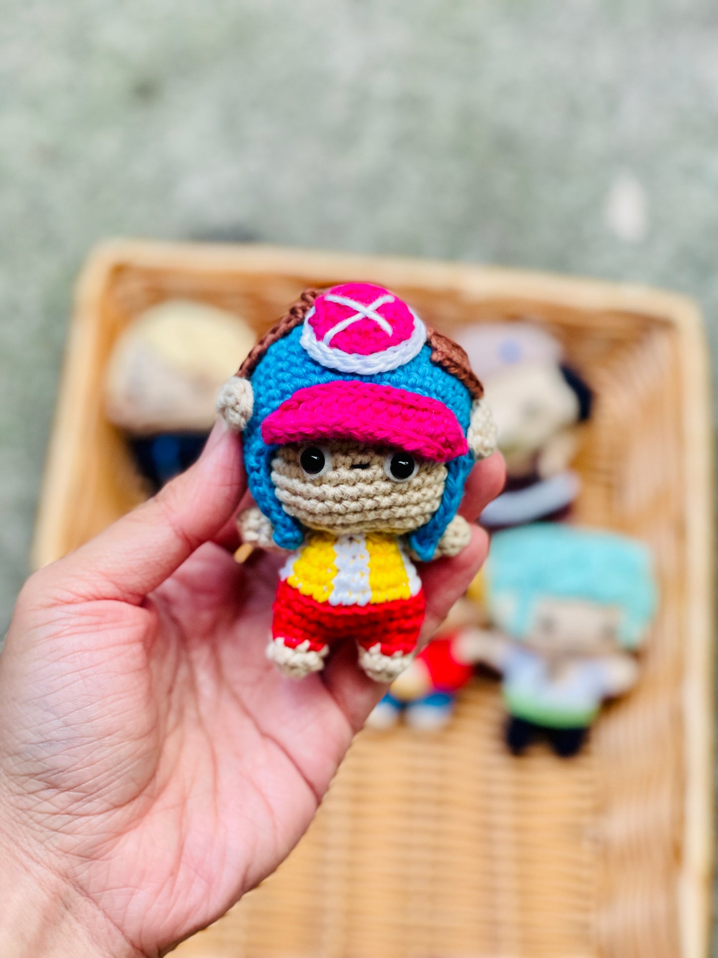 Small One Piece Collection Crochet Keychain