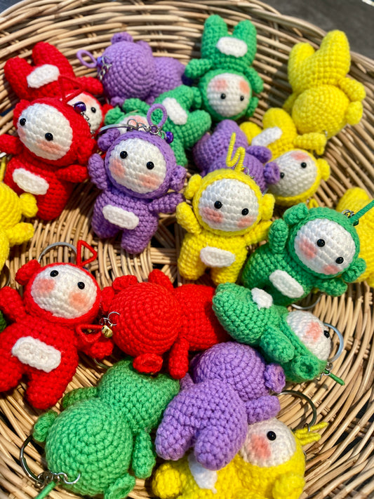 Colorful BFF Crochet Keychains